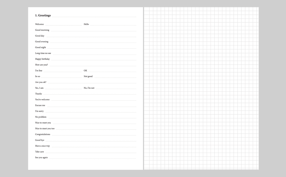 Belarusian language learning notebook structure