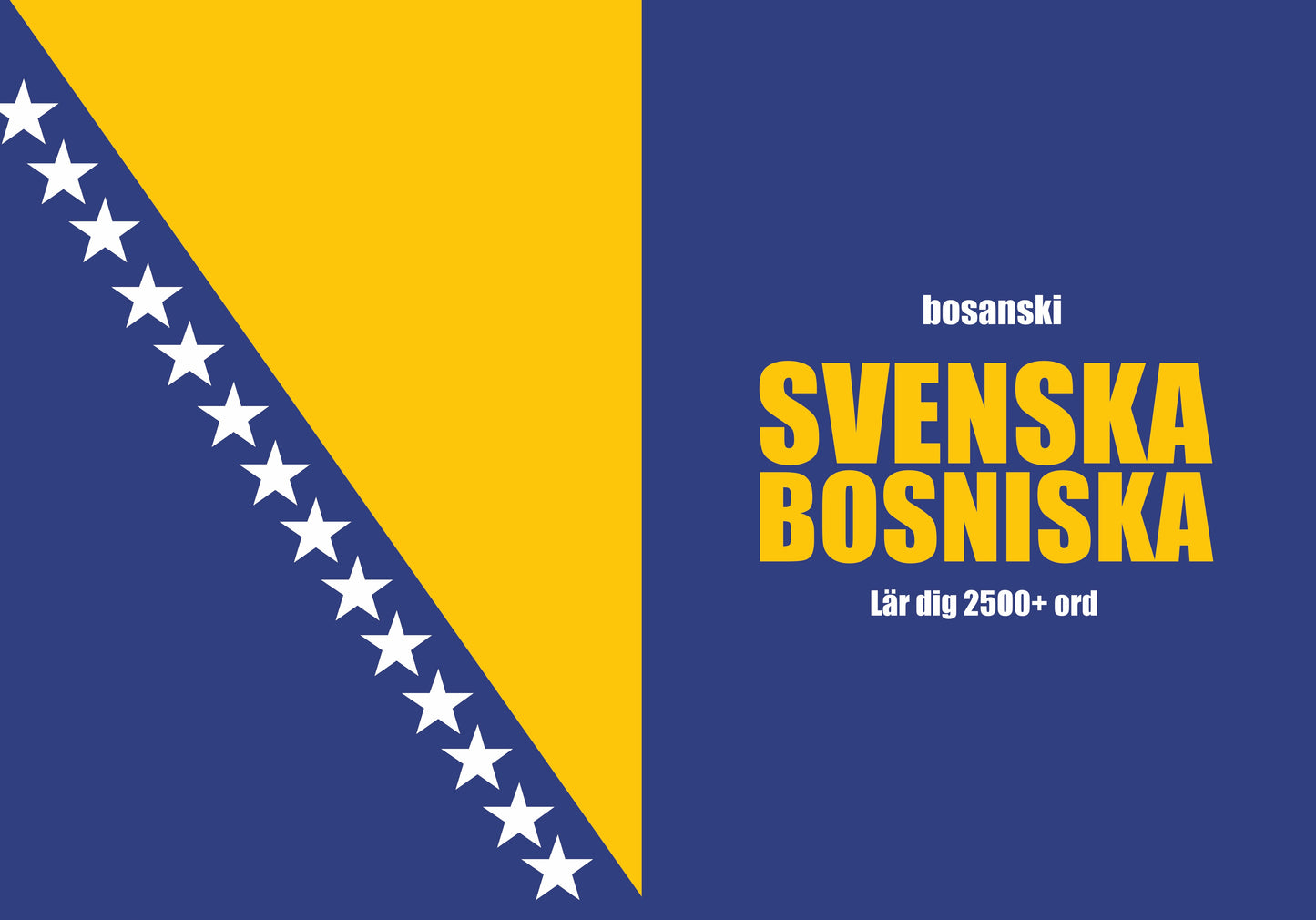 Svenska-bosniska anteckningsbok att fylla i