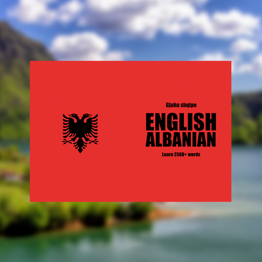 Albanian language learning notebook