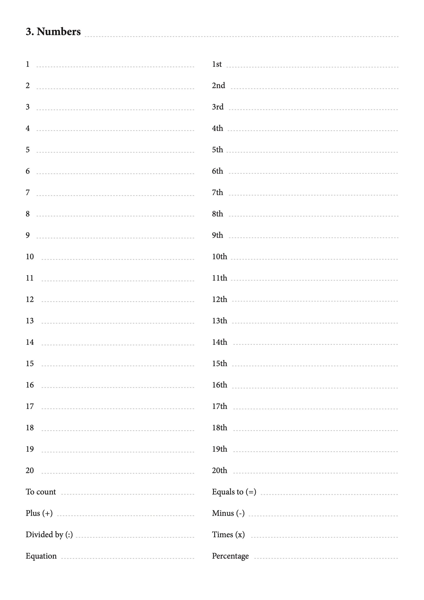 English-Warumungu fill in the blanks notebook