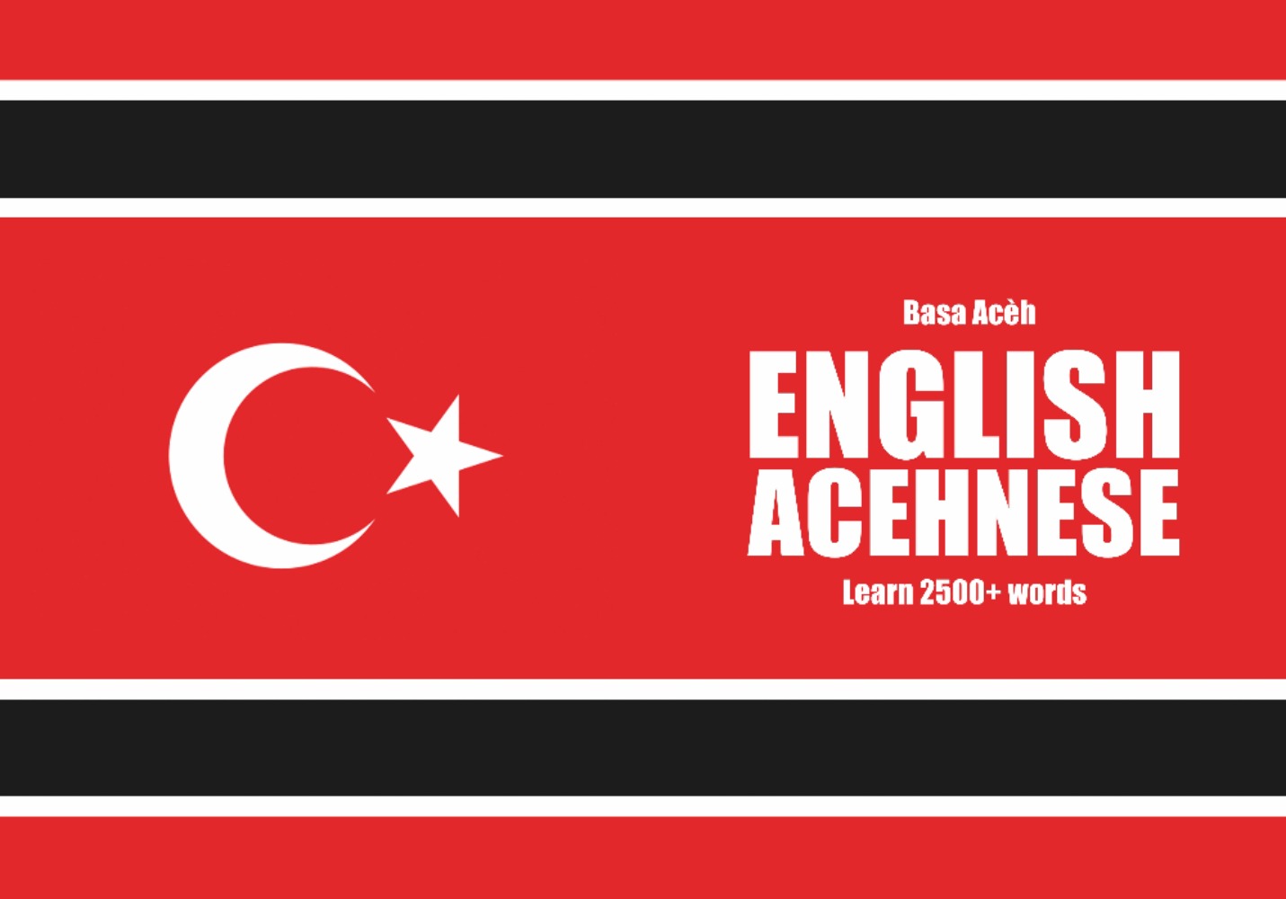 Acehnese language learning notebook cover
