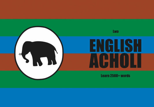 Acholi language learning notebook cover