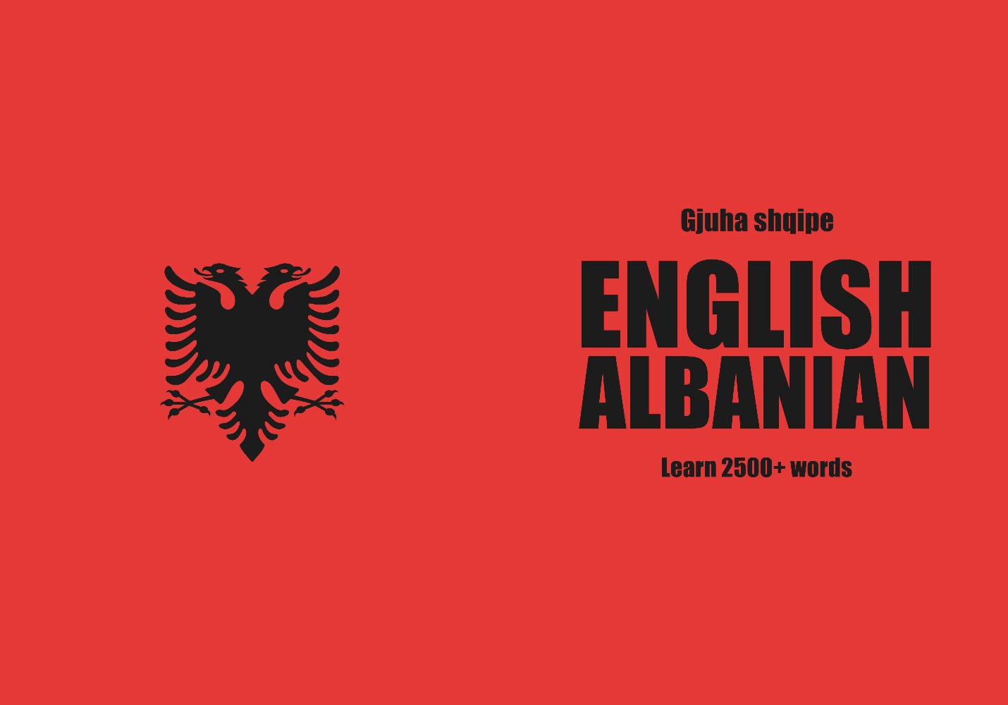 Albanian language learning notebook cover
