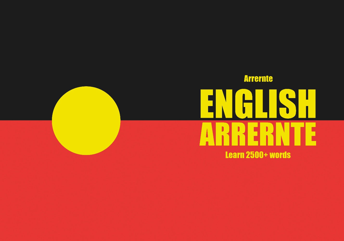 Arrernte language learning notebook cover
