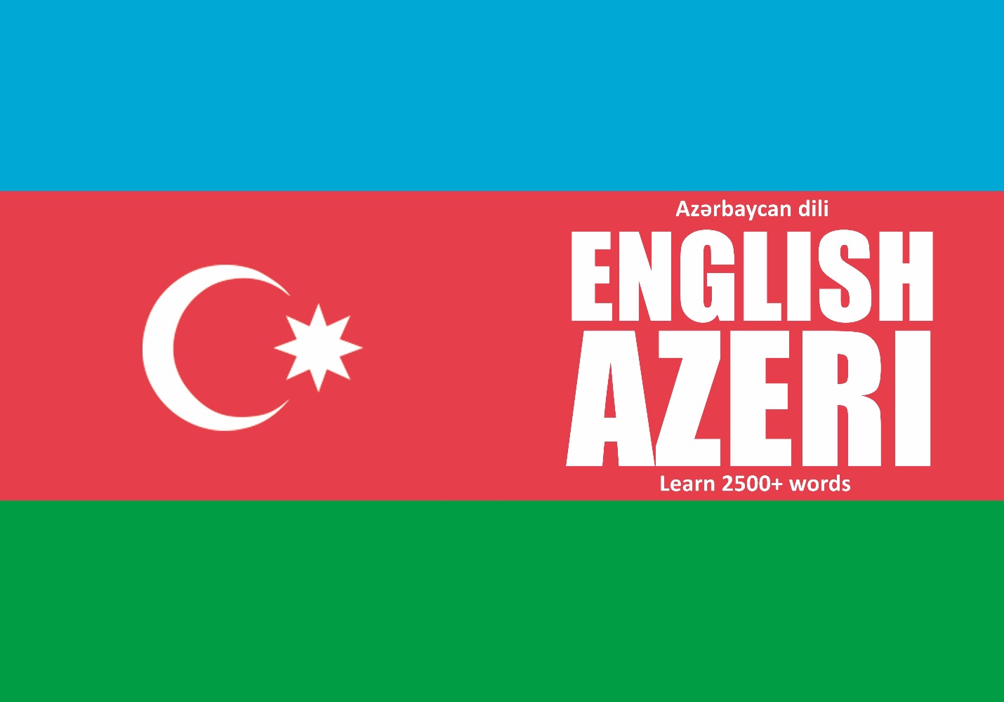 Azeri language learning notebook cover