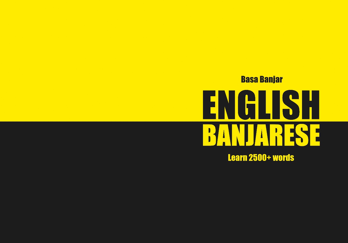 Banjarese language learning notebook cover