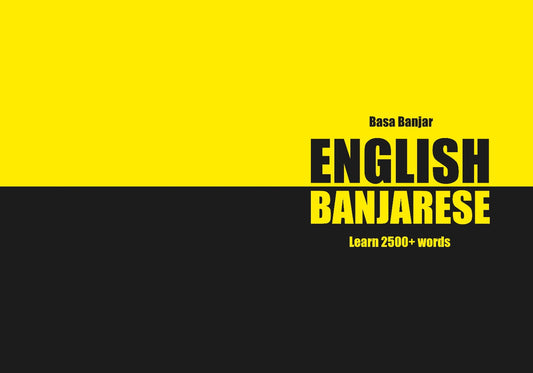 Banjarese language learning notebook cover