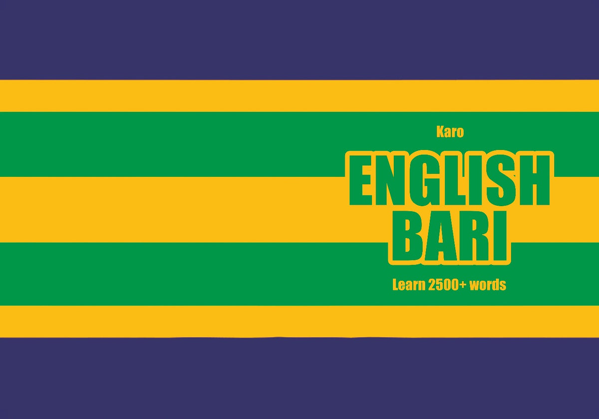 Learning Bari Language English-Bari fill in the blanks notebook – Arctic Polyglots Store