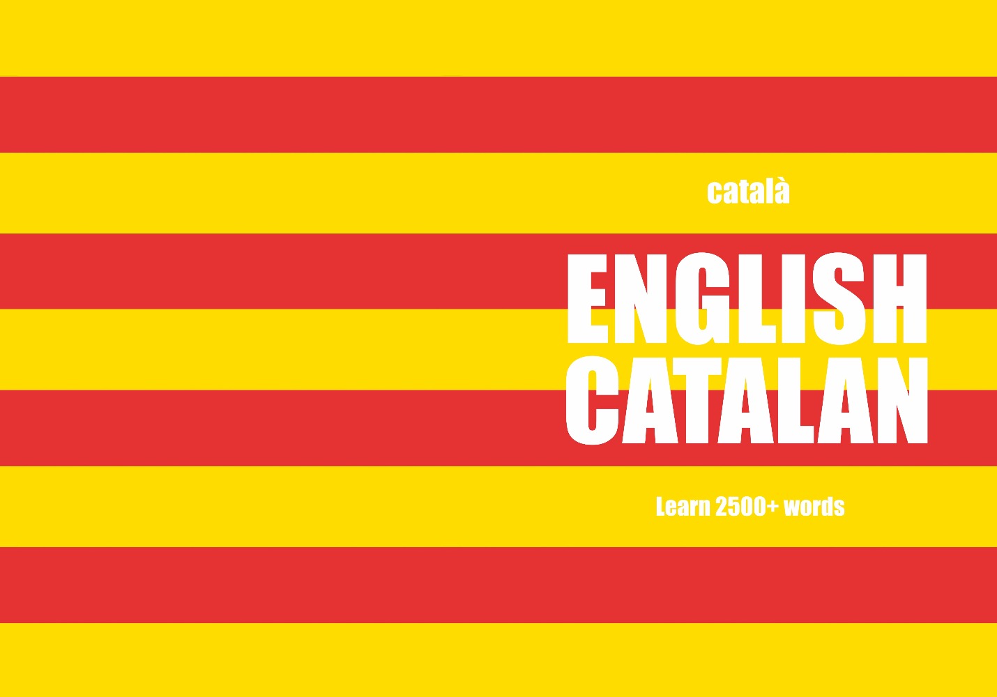 Catalan language learning notebook cover