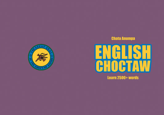 Choctaw language learning notebook cover