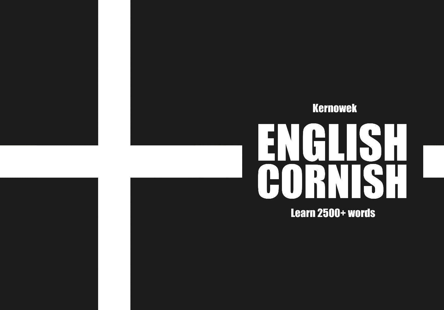 Cornish language learning notebook cover
