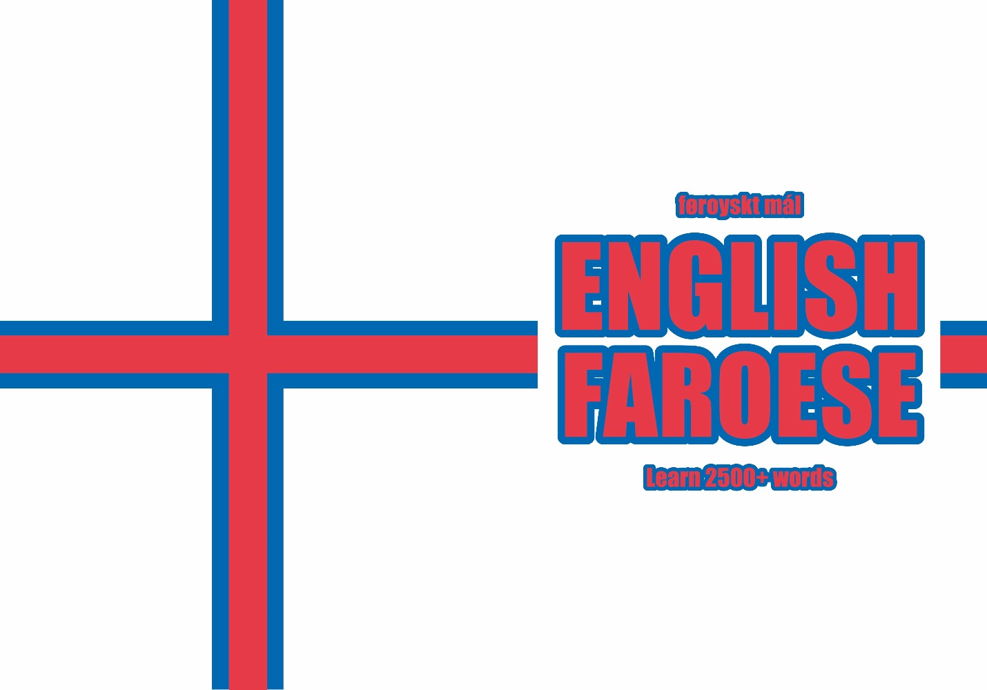 Faroese language learning notebook cover