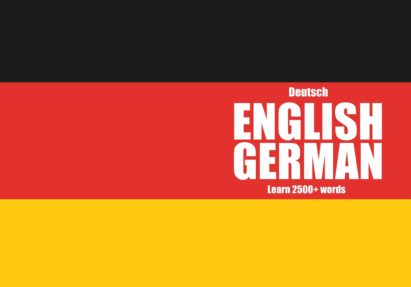 German language learning notebook cover