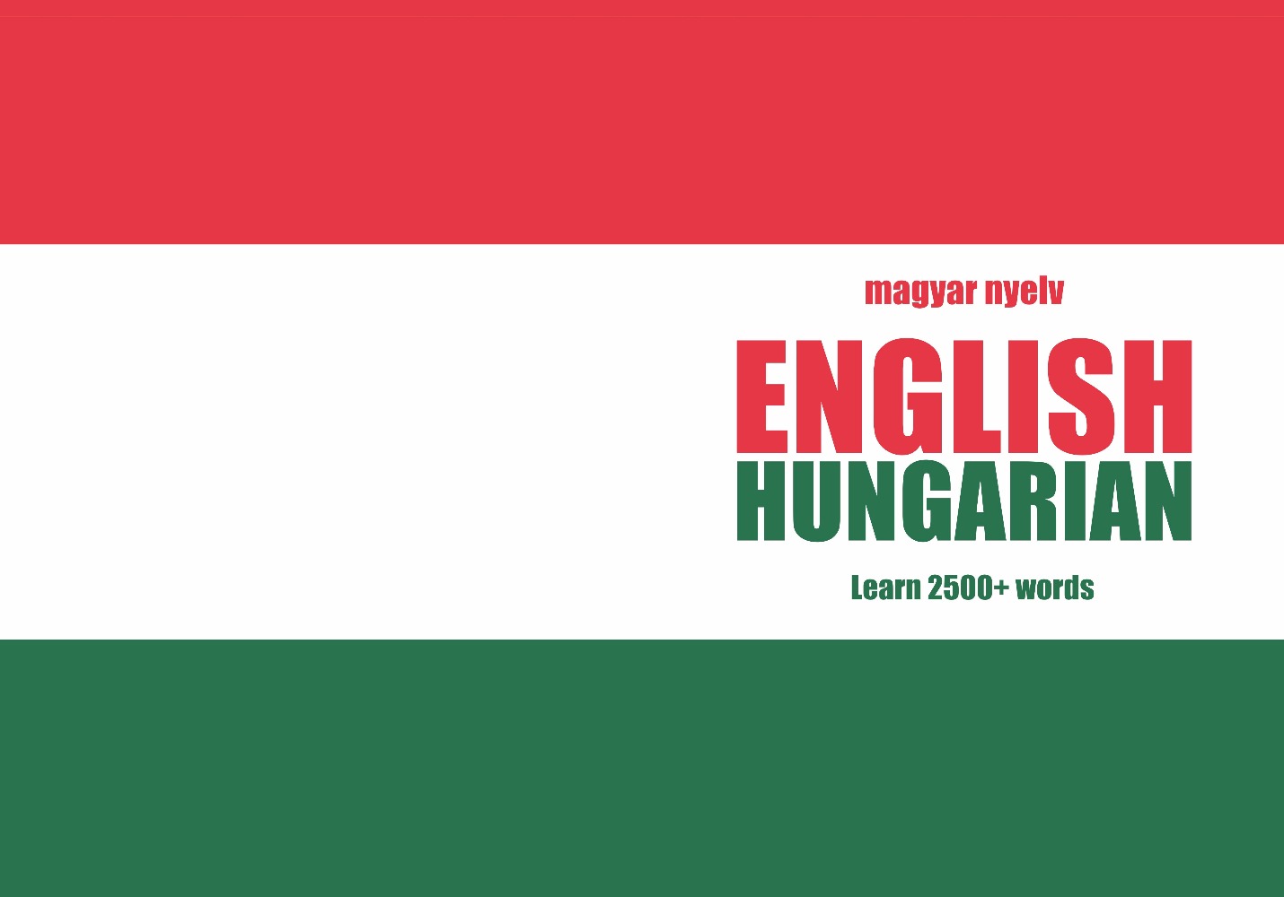 Hungarian language learning notebook cover