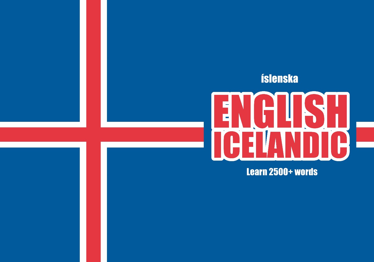 Icelandic language learning notebook cover