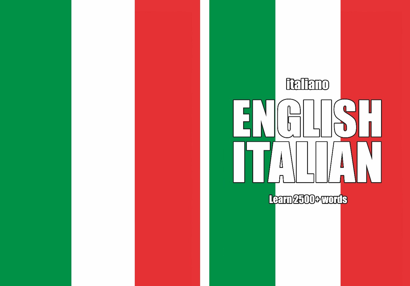 Italian language learning notebook cover