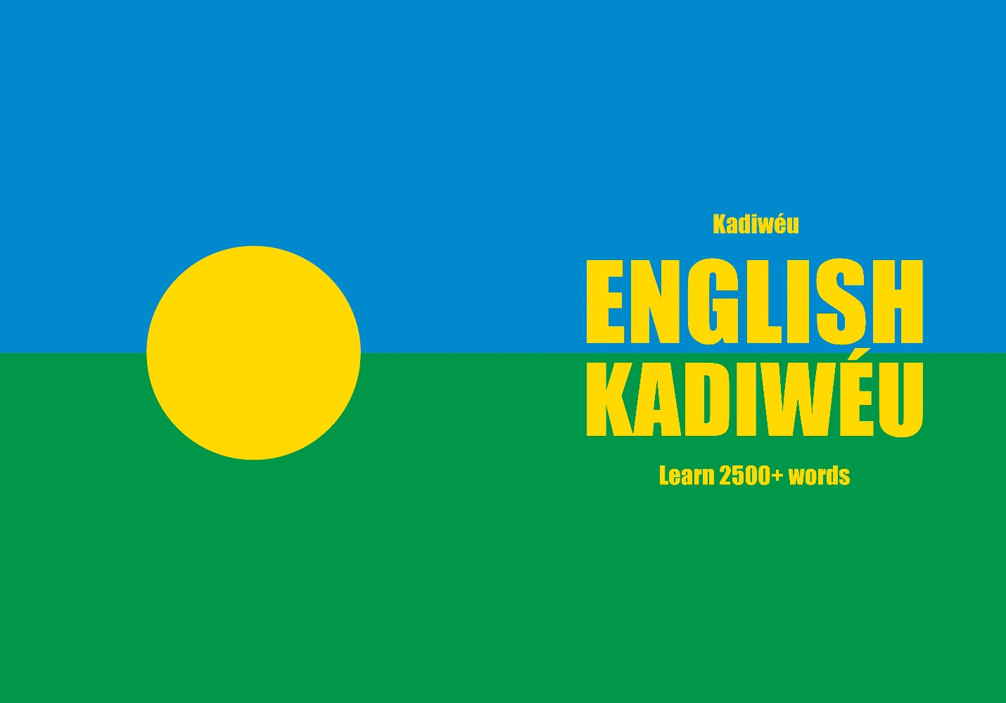 Kadiweu language learning notebook cover
