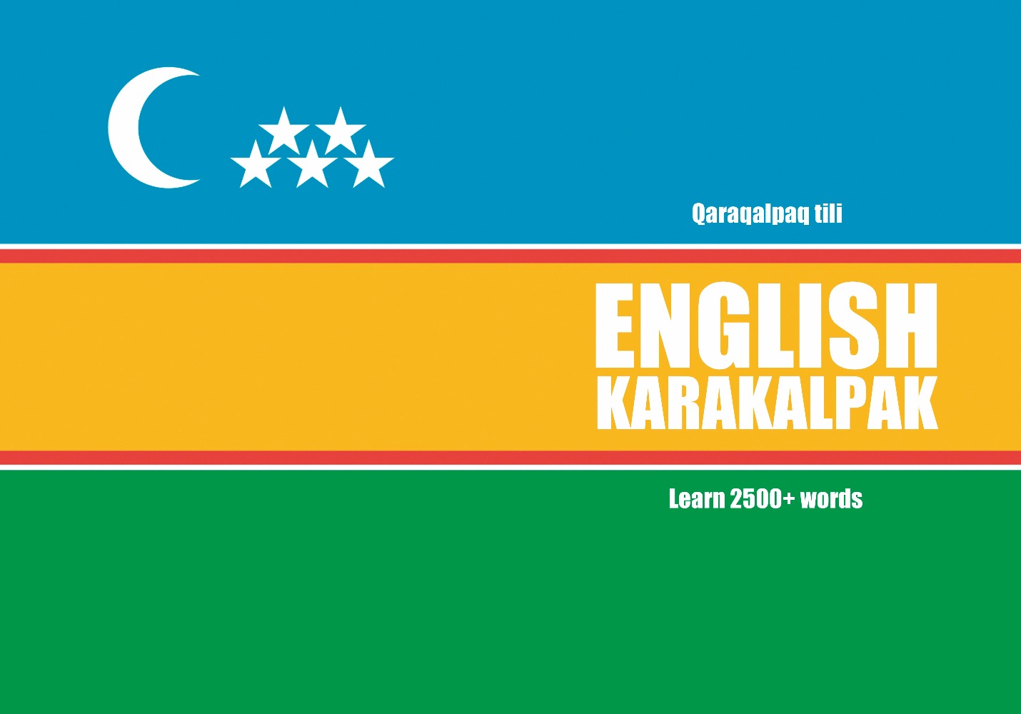 Karakalpak language learning notebook cover