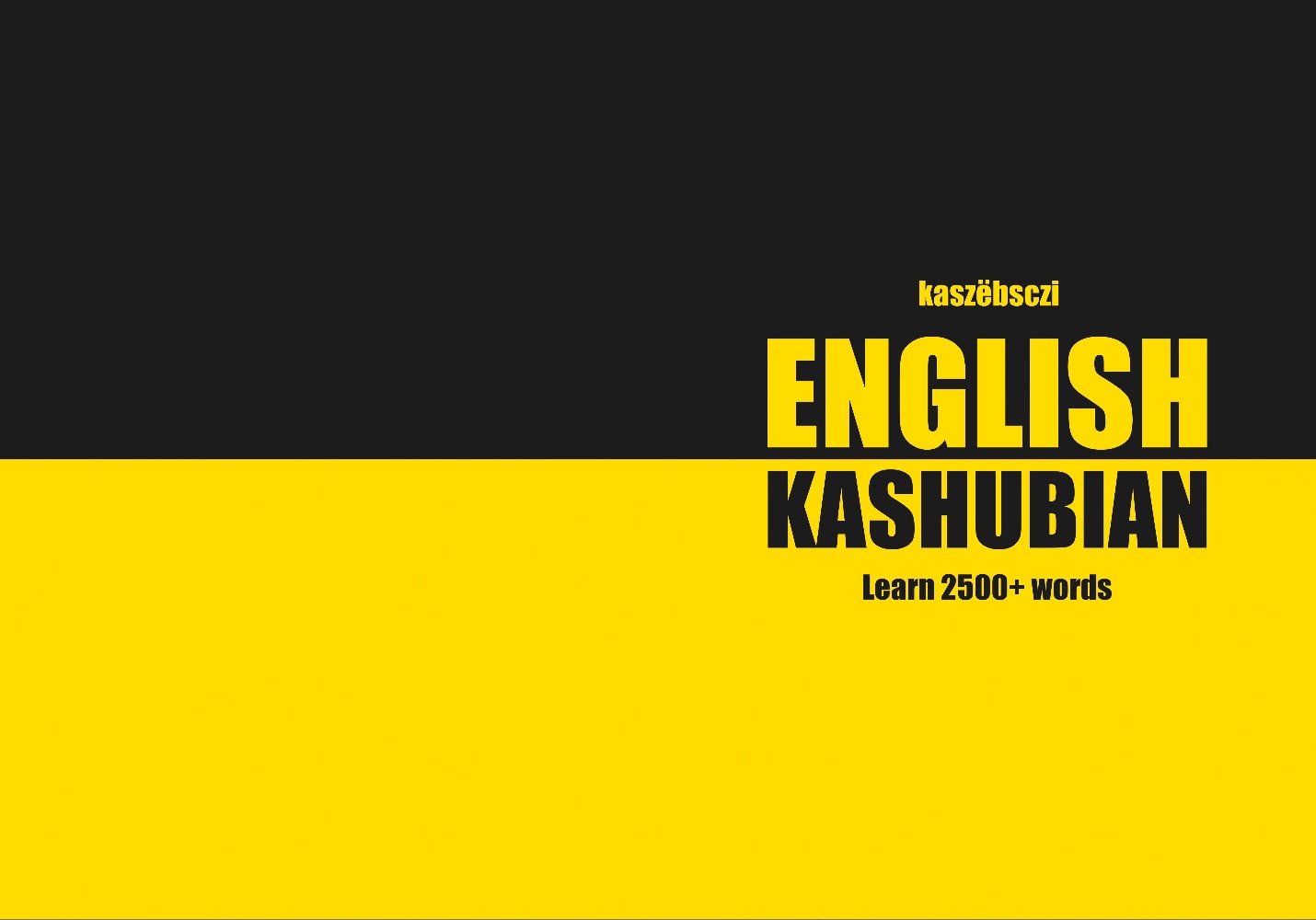 Kashubian language learning notebook cover