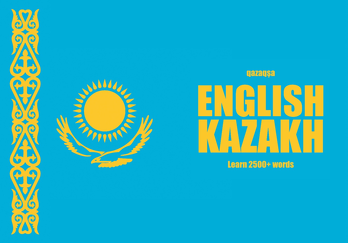 Kazakh language learning notebook cover