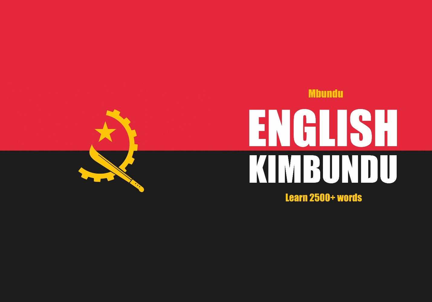 Kimbundu language learning notebook cover
