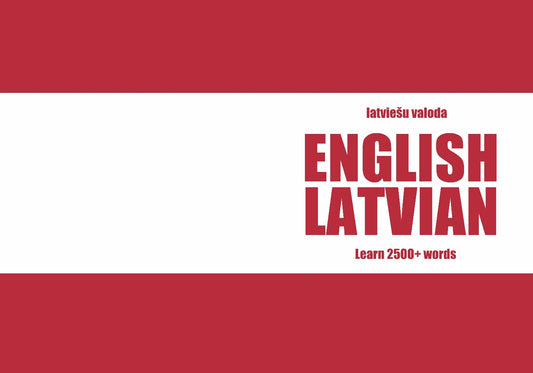 Latvian language learning notebook cover