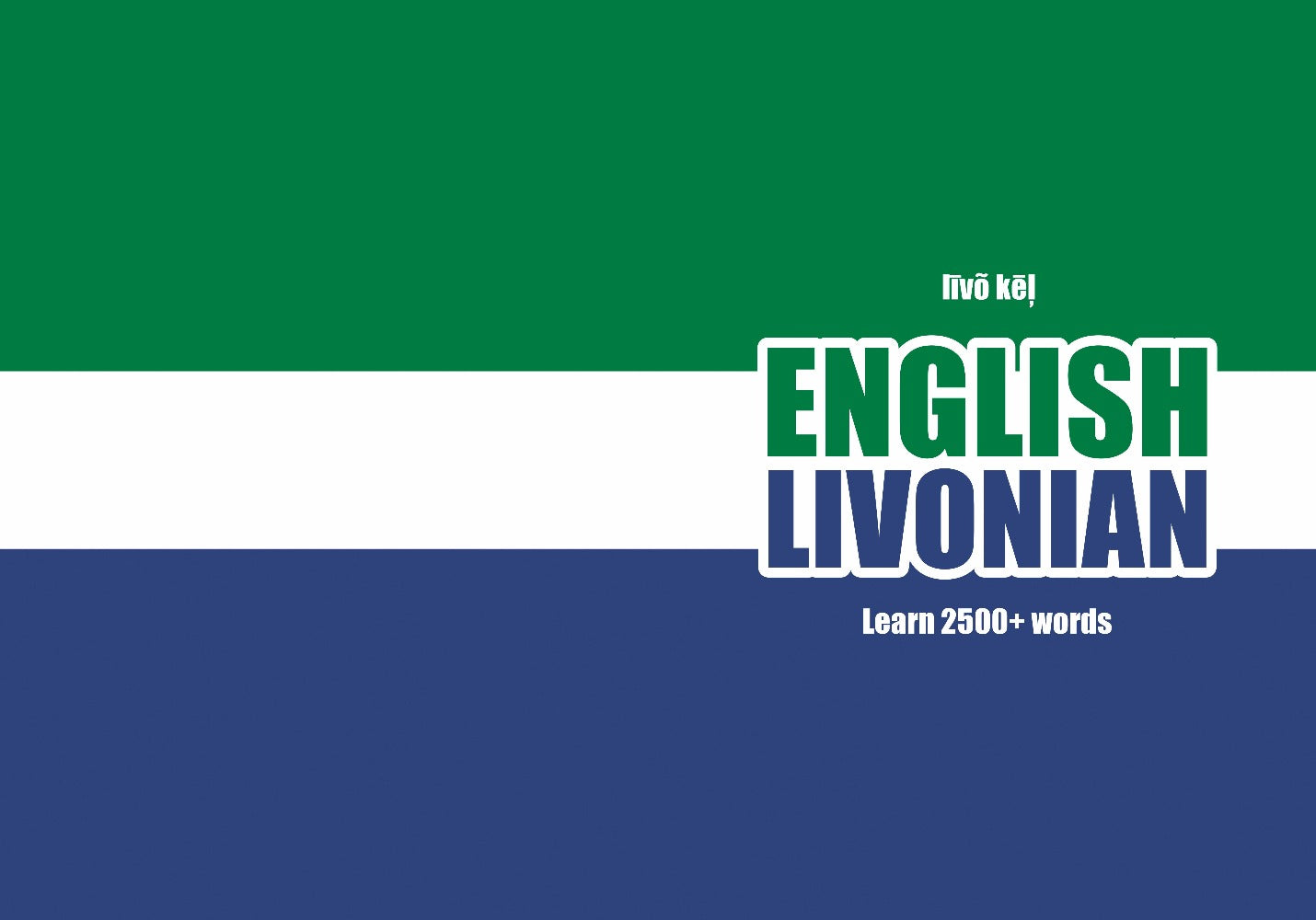 Livonian language learning notebook cover