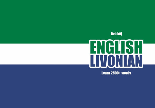 Livonian language learning notebook cover