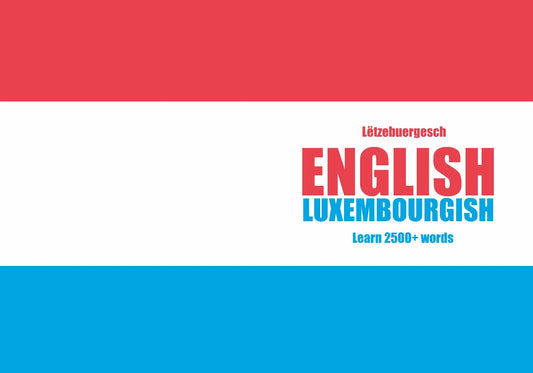 Luxembourgish language learning notebook cover