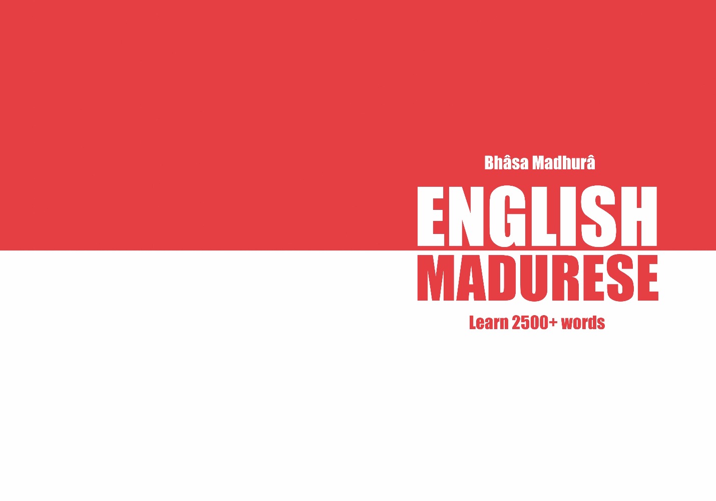 Madurese language learning notebook cover