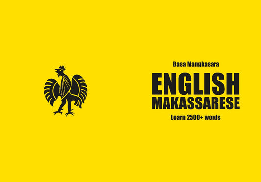 Makassarese language learning notebook cover