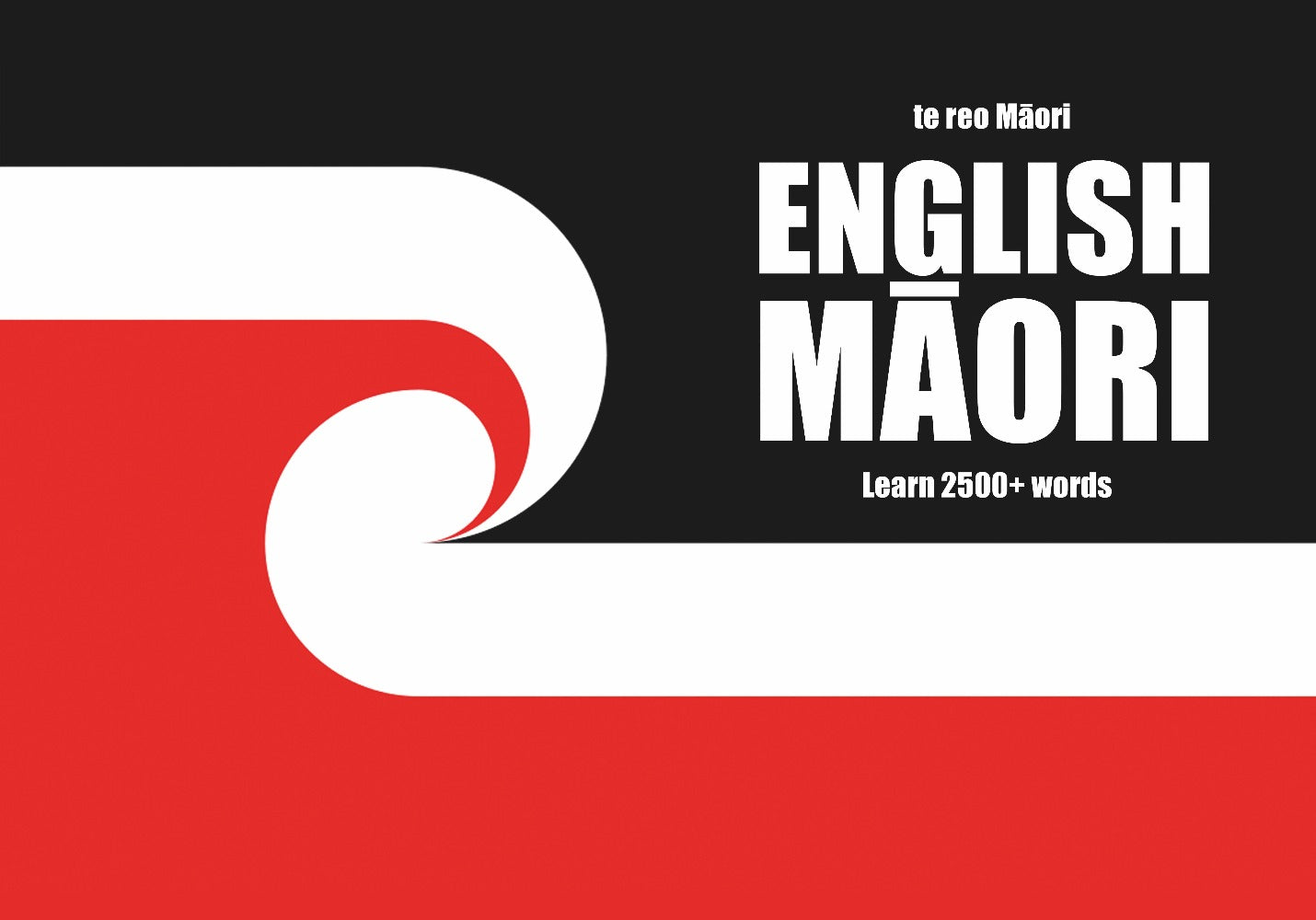 Maori language learning notebook cover