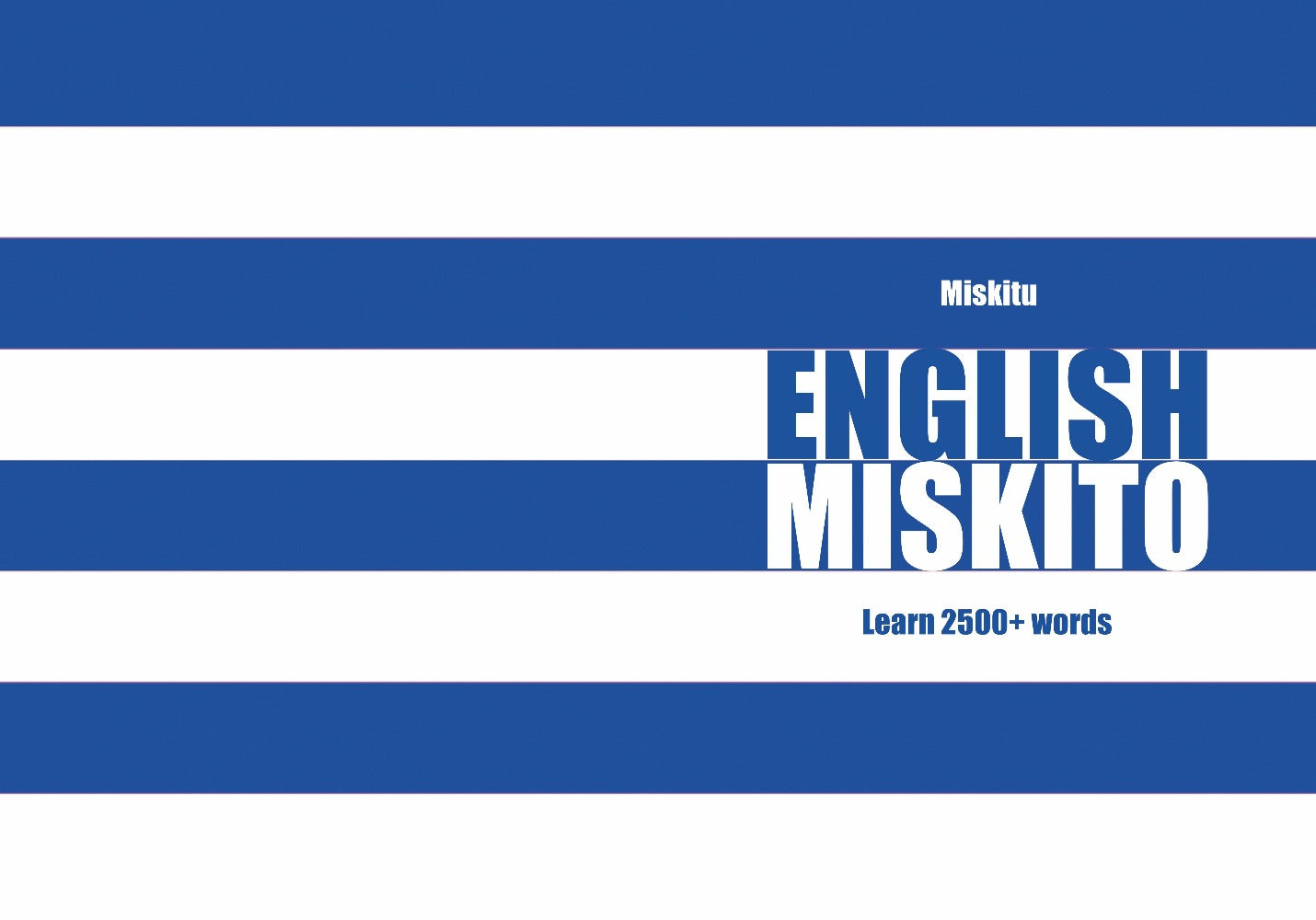 Miskito language learning notebook cover