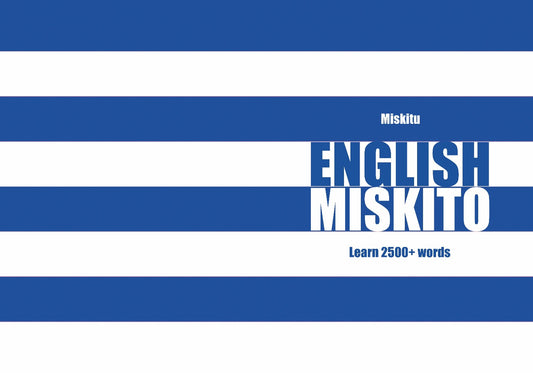 Miskito language learning notebook cover