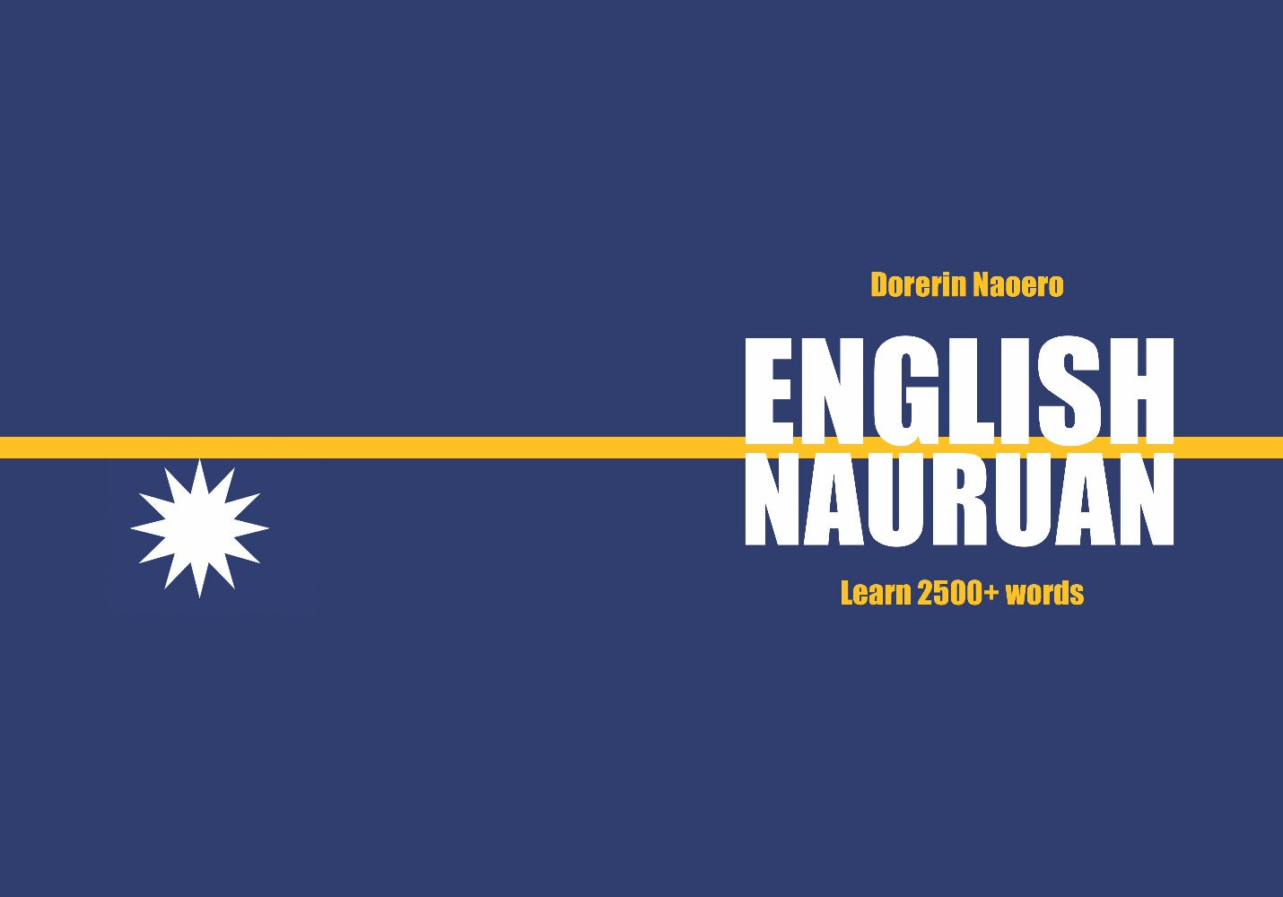 Nauruan language learning notebook cover