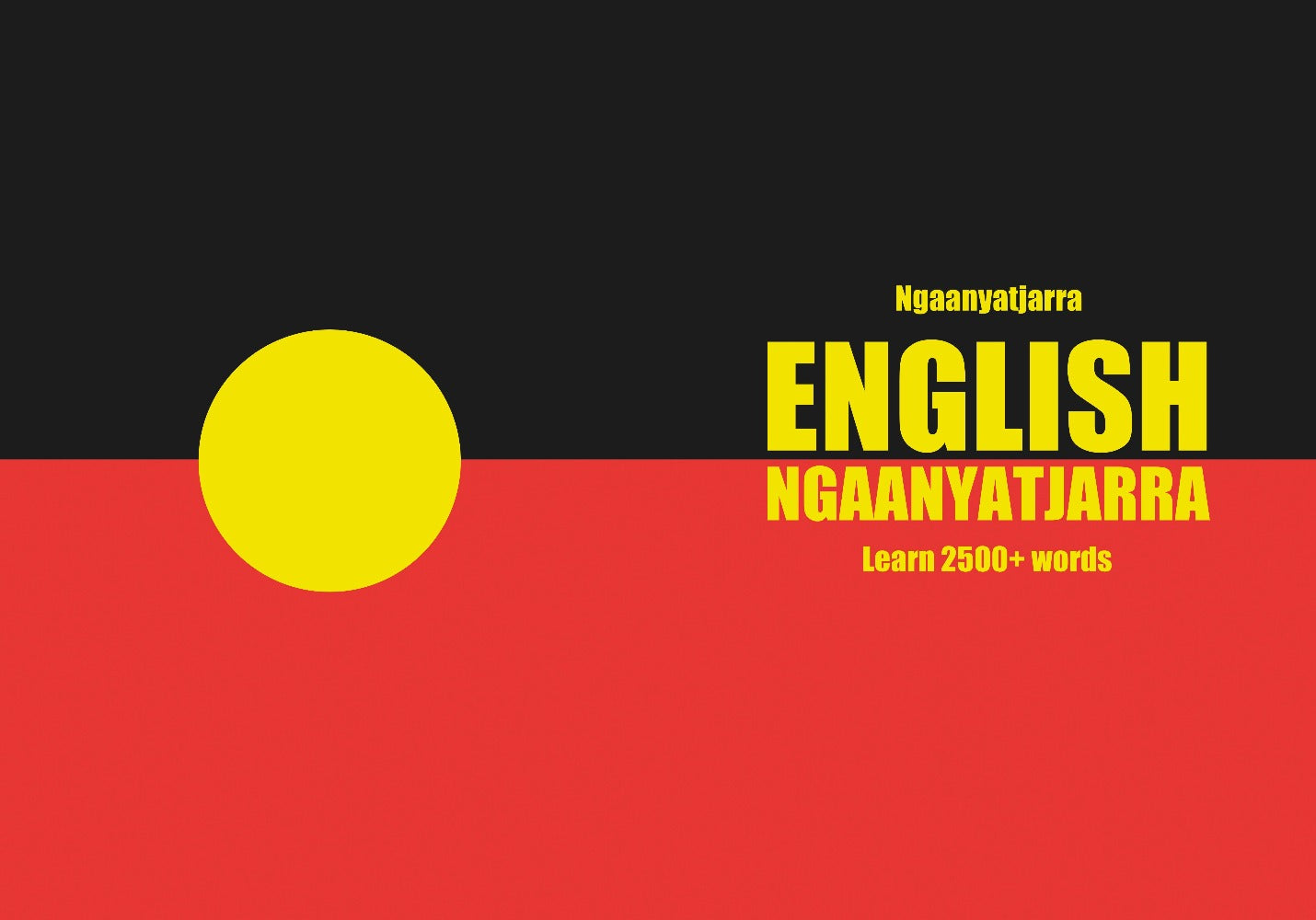 Ngaanyatjarra language learning notebook cover