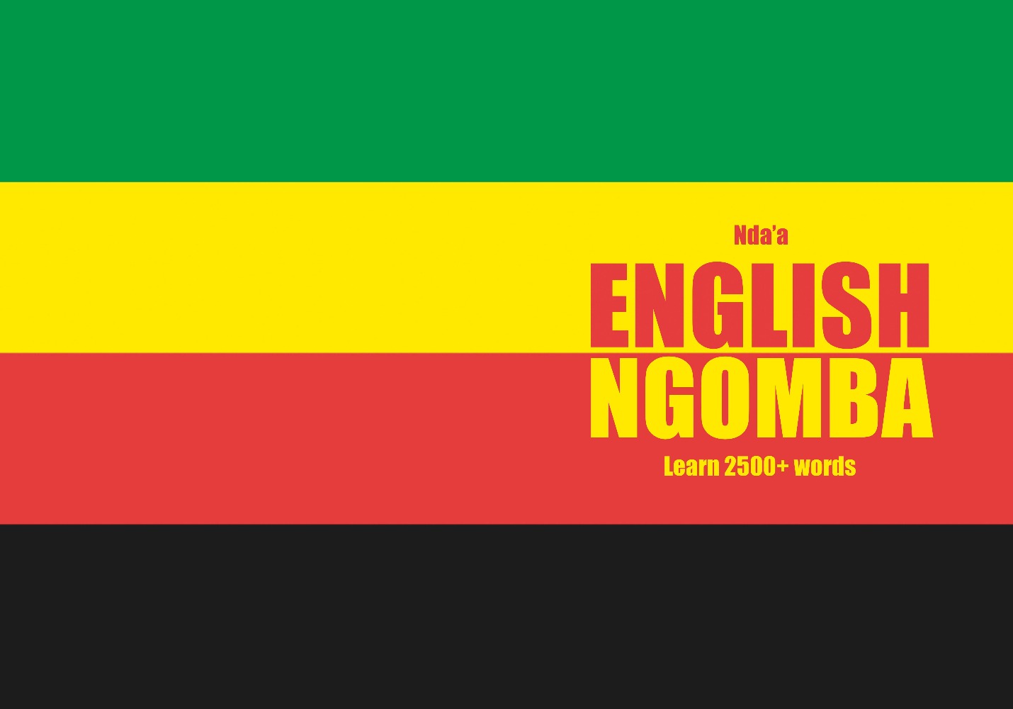 Ngomba language learning notebook cover