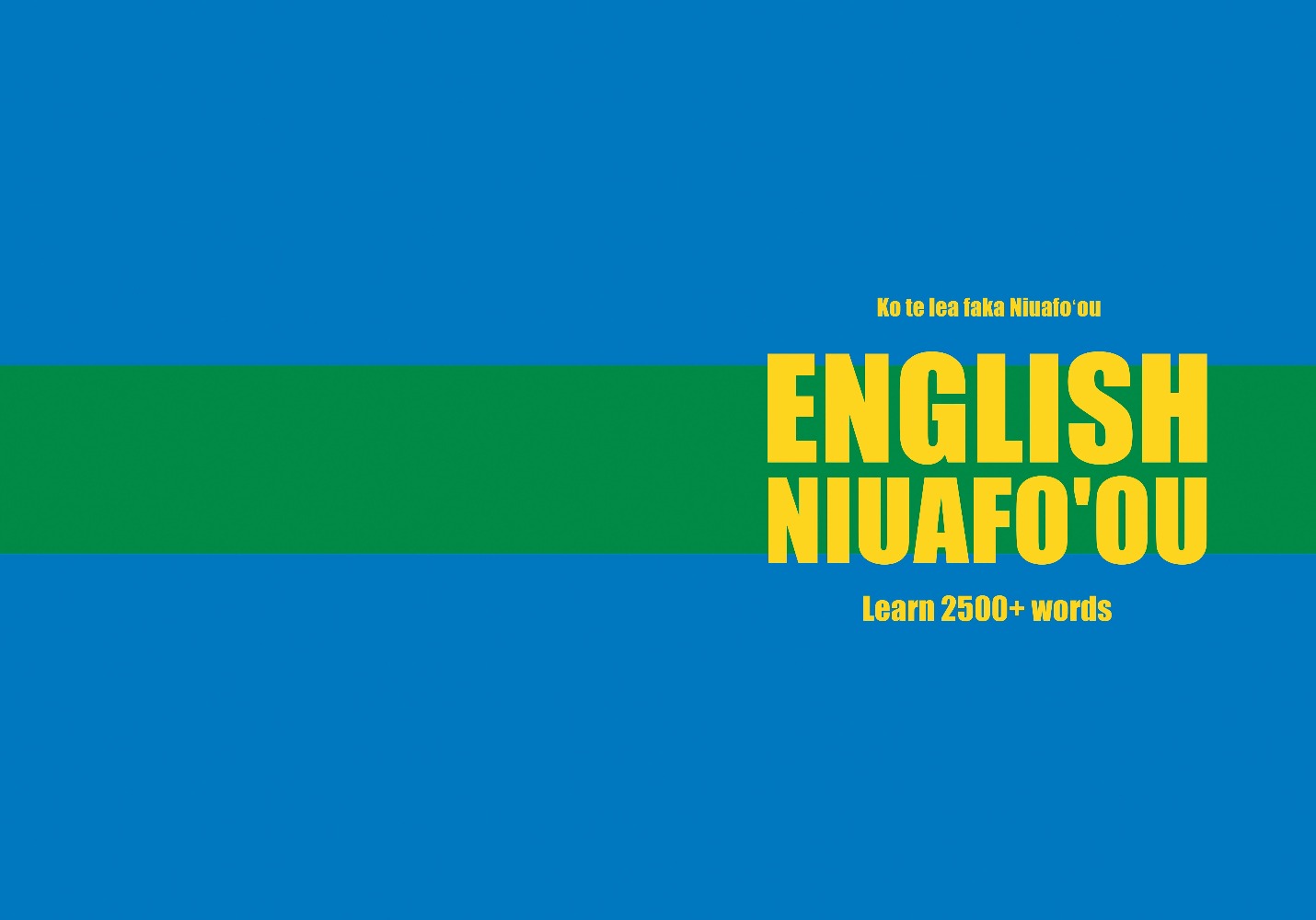 Niuafo'ou language learning notebook cover