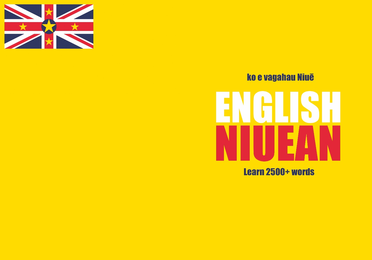 Niuean language learning notebook cover