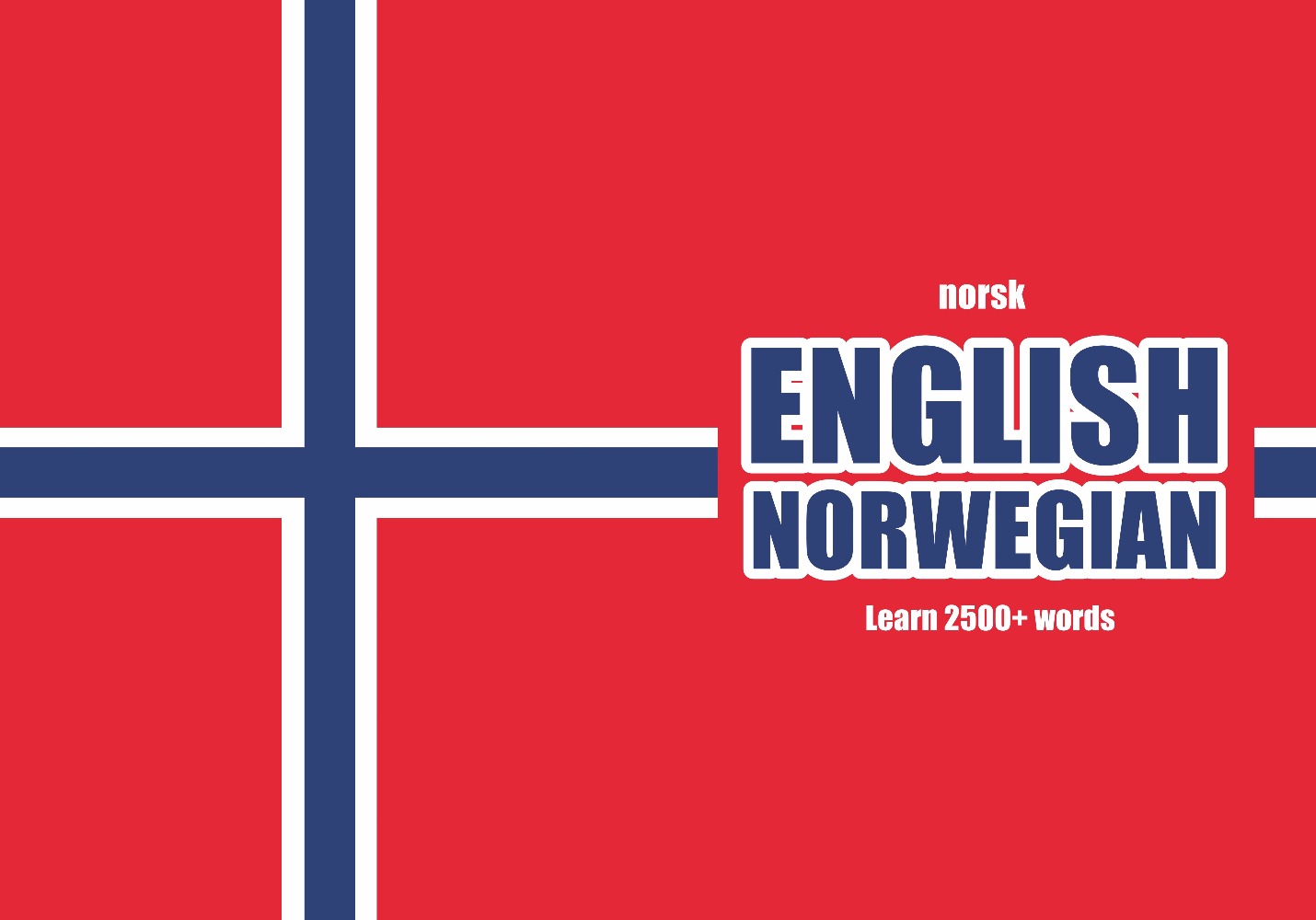 Norwegian language learning notebook cover