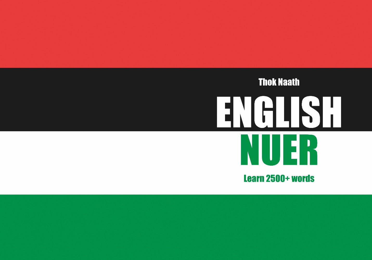 Nuer language learning notebook cover