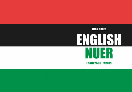 Nuer language learning notebook cover