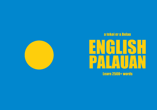 Palauan language learning notebook cover