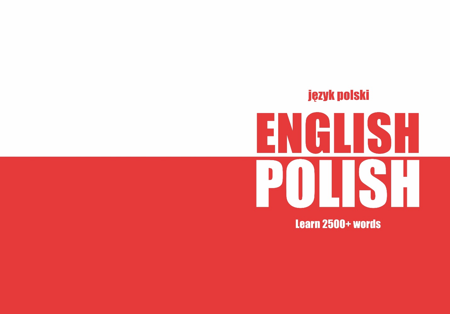 Polish language learning notebook cover