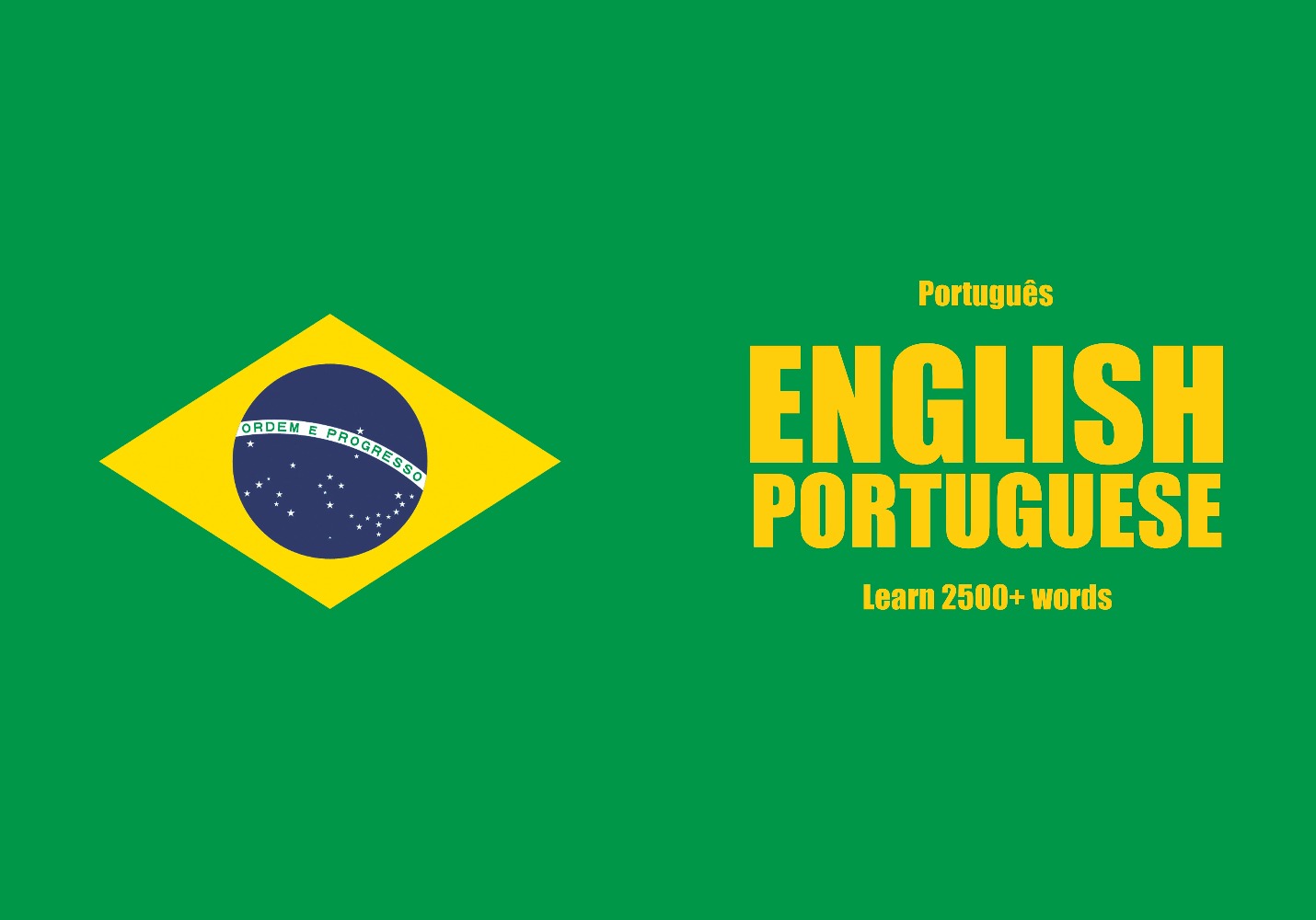 Brazilian Portuguese language learning notebook cover