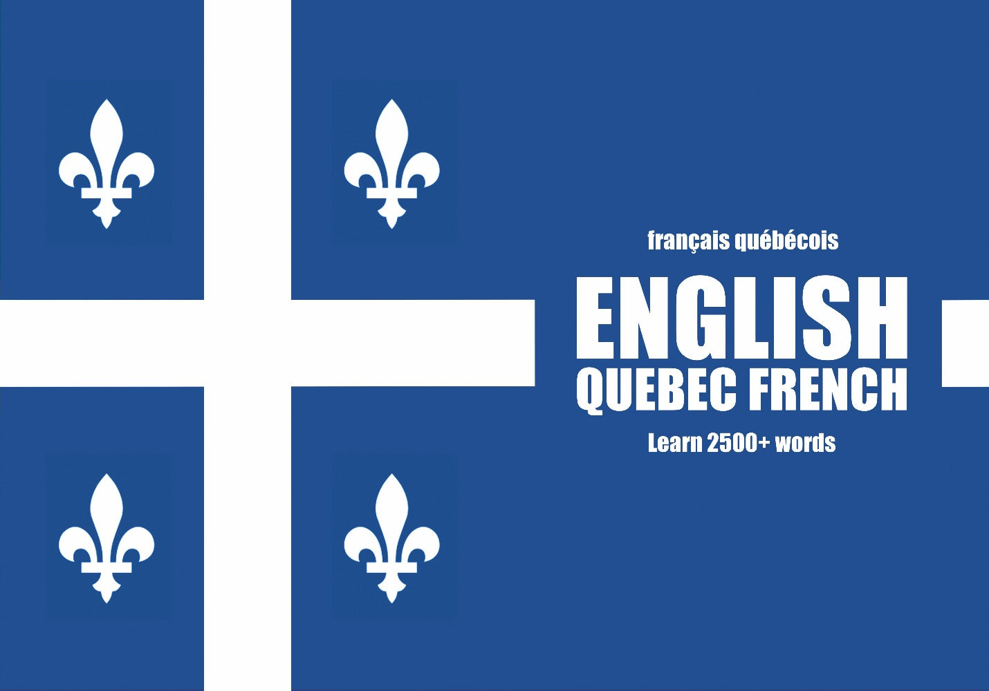 Quebec French language learning notebook cover