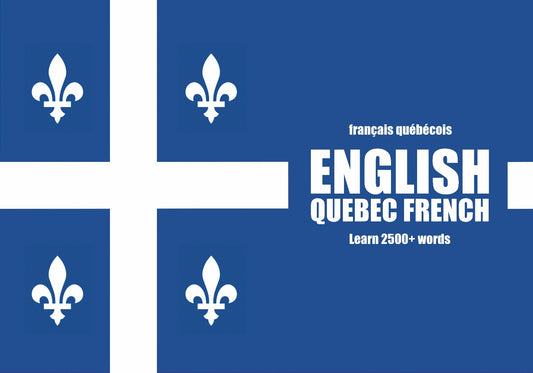Quebec French language learning notebook cover