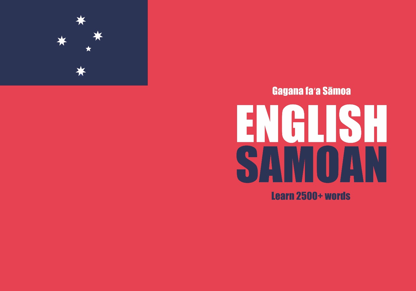 Samoan language learning notebook cover