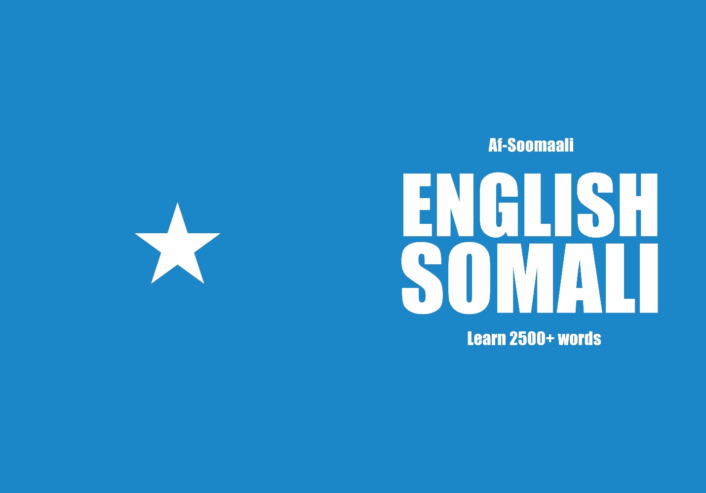 Somali language learning notebook cover