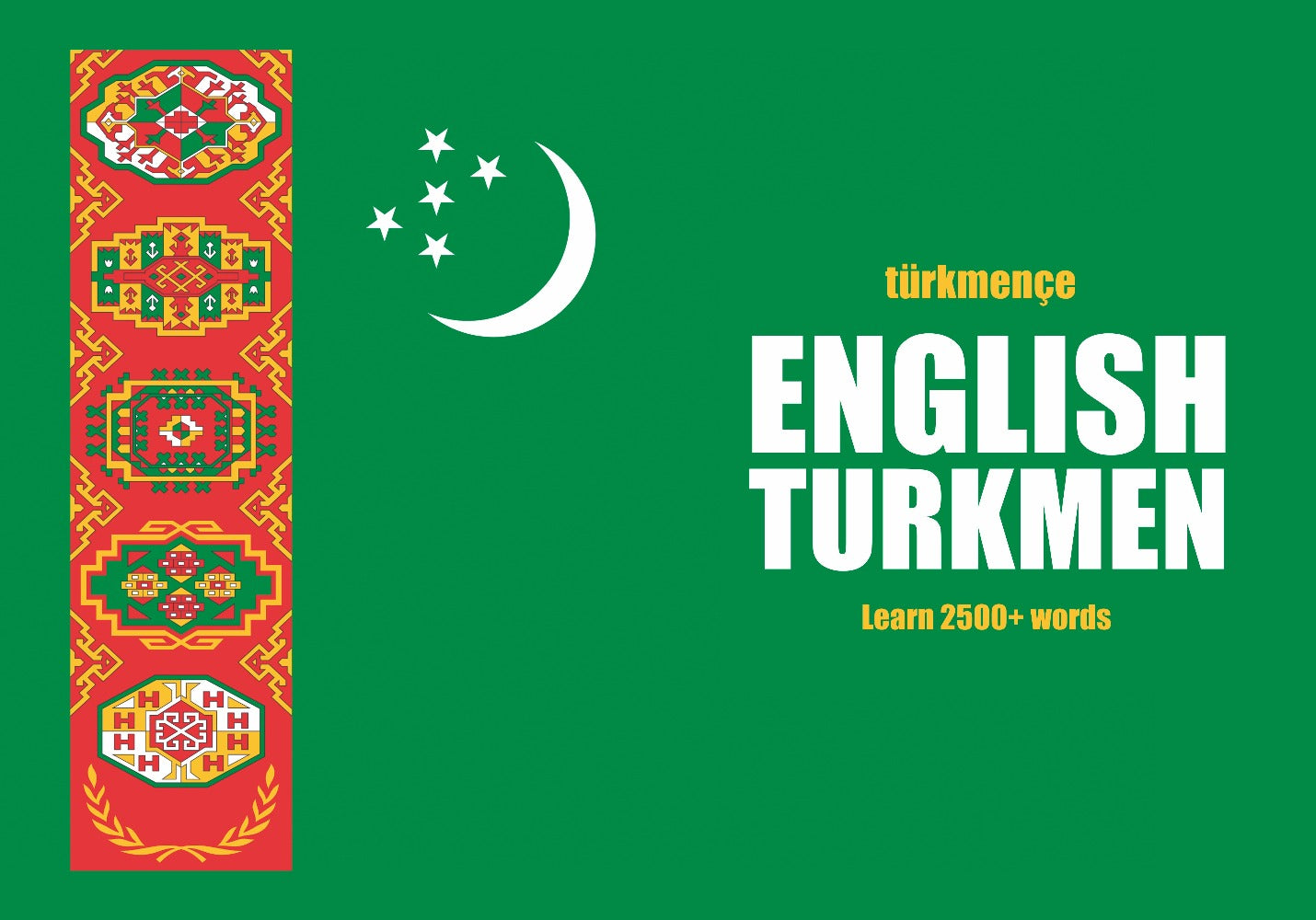 Turkmen language learning notebook cover